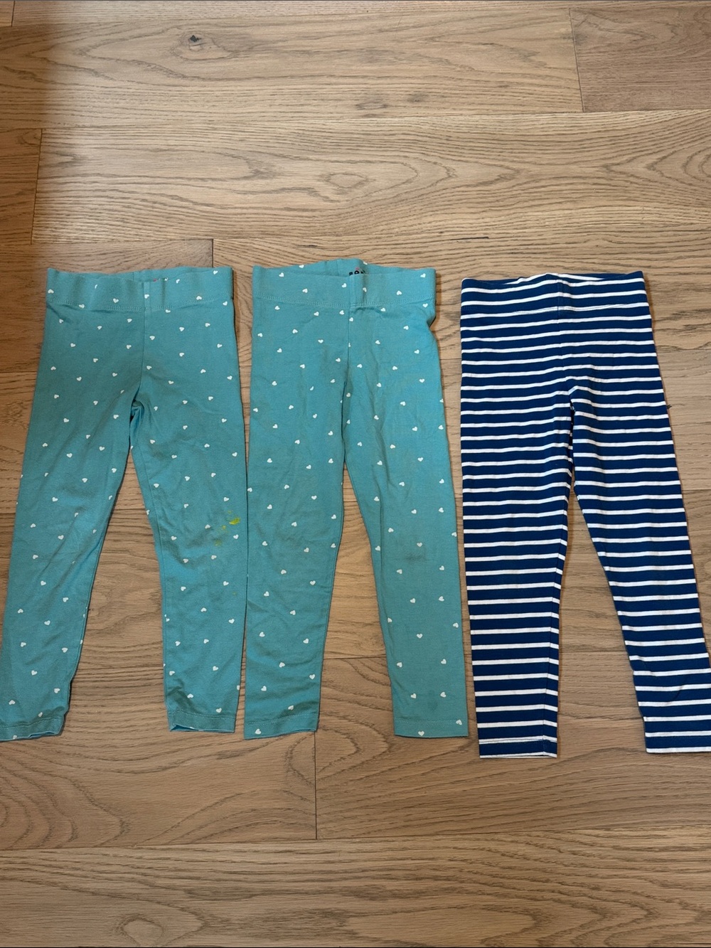 Mini Boden Printed & Striped Leggings